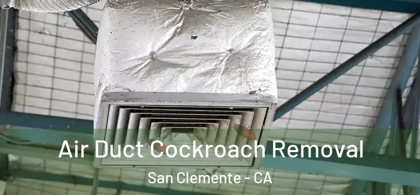 Air Duct Cockroach Removal San Clemente - CA